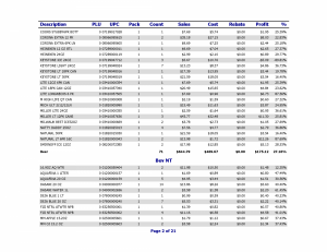 Backroom Online Reports Item Sales Page 02 