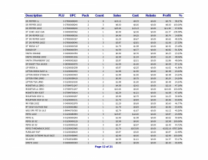 Item Sales Report Page 12 